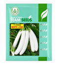 Team Seeds F1 Hybrid White Long Brinjal Seeds