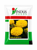 Indus Seeds F1 Hybrid Gold Spot 2 Marigold seed, Compact Lemon Yellow Flower Seeds with High Yield Variety
