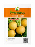 EXTREME SEEDS F1 Hybrid Yellow Turnip MADHU Seeds, Open Pollinated, Globe Round Shape