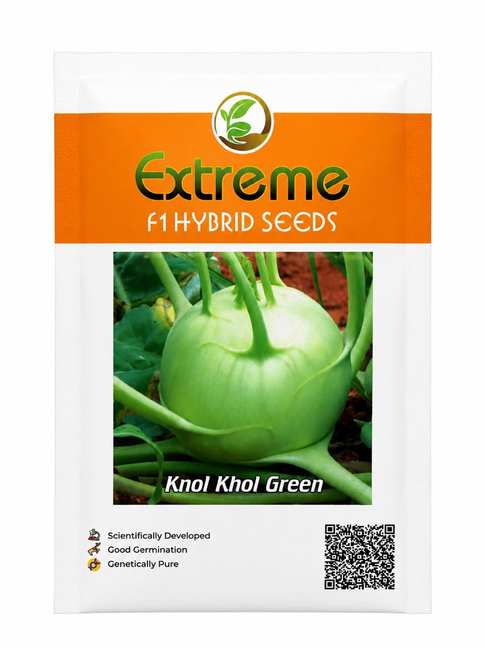 EXTREME SEEDS F1 Hybrid KNOL KHOL GREEN GATH GOBHI Seeds for Outdoor