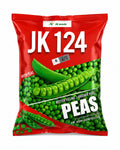 JK SEEDS F1 HYBRID 124 Green Pea Seeds, Dark Green Pods, Disease Tolerant, High Yield
