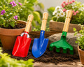 Premium 3-Piece Gardening Tool Set – Trowel, Rake & Soil Scoop for Home Garden 🌱