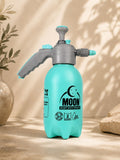 MOON Heavy Duty 2L Manual Pressure Sprayer with Adjustable Nozzle | Leak-Proof Garden Spray SKY BLUE Bottle for Plants, Gardening, Cleaning, Sanitizing & Car Washing