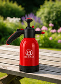 HERMS Premium 2L Hand Pressure Garden Sprayer RED Pump | Adjustable Nozzle for Plant Watering, Fertilizers & Pesticide Spraying